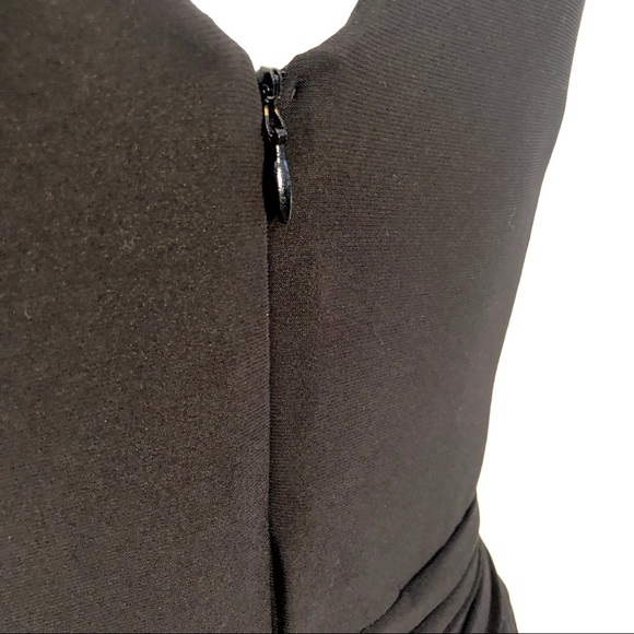 Midi cocktail dress black polkadot fit and flare - Picture 6 of 8